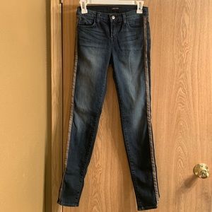 Blue J Brand Denim- Kacie Wicked Skinny Jeans with suede side detail